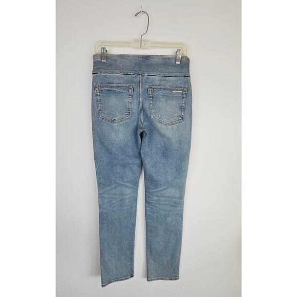 Rock & Republic Jeans Size 6 Blue Denim RX Fever Pull Up Light Wash Straight Leg - Picture 2 of 11